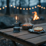 Butane Gas Lantern Aluminum Portable Outdoor Light Camping Hiking Backpacking Adjustable Flame Manual Ignition Vintage Design Travel Gear Em