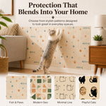 Dotisk Self-Adhesive Cat Scratch Mat for Wall & Furniture Protection – Cuttable Cat Scratching Pad for Sofa, Door, Bedside & Home Surfaces