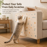 Dotisk Self-Adhesive Cat Scratch Mat for Wall & Furniture Protection – Cuttable Cat Scratching Pad for Sofa, Door, Bedside & Home Surfaces