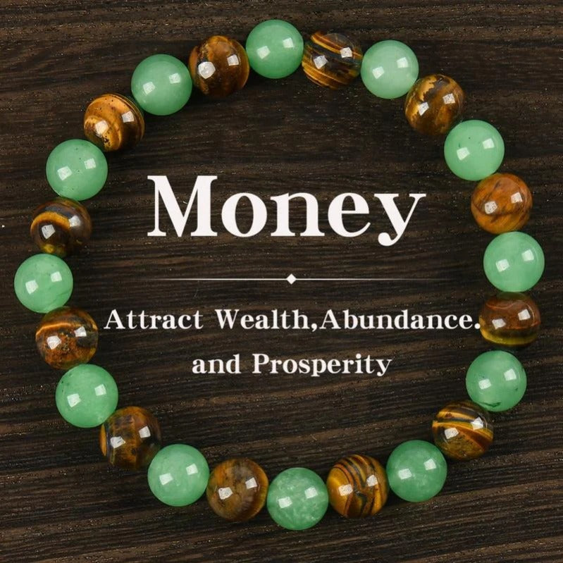Luxury Protection Stone Bracelet Aventurine Tiger Eye - Dotisk