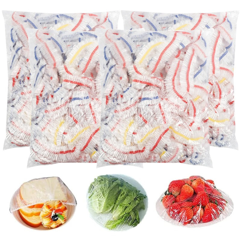 Fresh Food Storage Bags – Stretchable Plastic Bowl Wraps