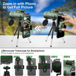Powerful Portable Zoom Monocular Telescope