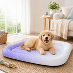 Dotisk Cool-Touch Gradient Pet Cooling Bed for Summer Naps - Breathable Bolster Rest Mat for Cats & Small Dogs