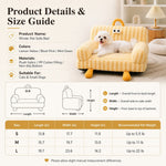 Dotisk Cozy Pet Sofa Bed for Cats & Small Dogs - Warm Indoor Lounger with Winter & All-Season Options