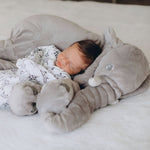 Stuffed Elephant Cuddle Buddy 15.7 Inch Nursery Pillow Kids Bedroom Decor Squishy Animal Companion for Toddlers Babies Crib Nap Time Soft Hu