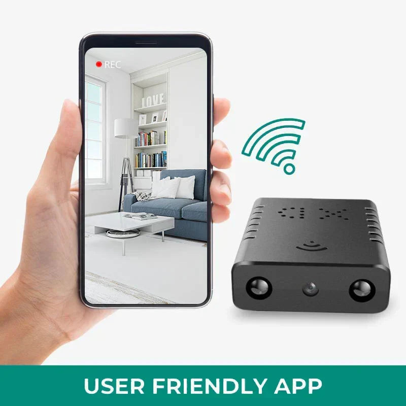 Wireless Security Camera 1080P Full HD Indoor Monitoring System with Infrared Night Vision Motion Alerts Audio Recording Remote Viewing