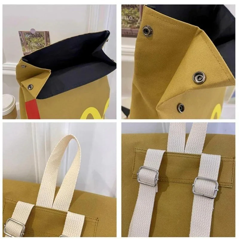 Fun Colorful Canvas Rucksack