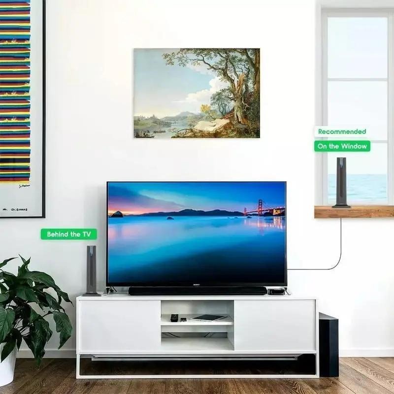 HD Digital TV Antenna 120 Mile Long Range Signal Booster