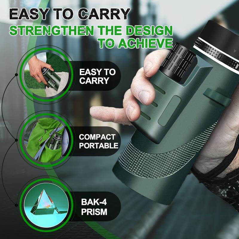 Powerful Portable Zoom Monocular Telescope