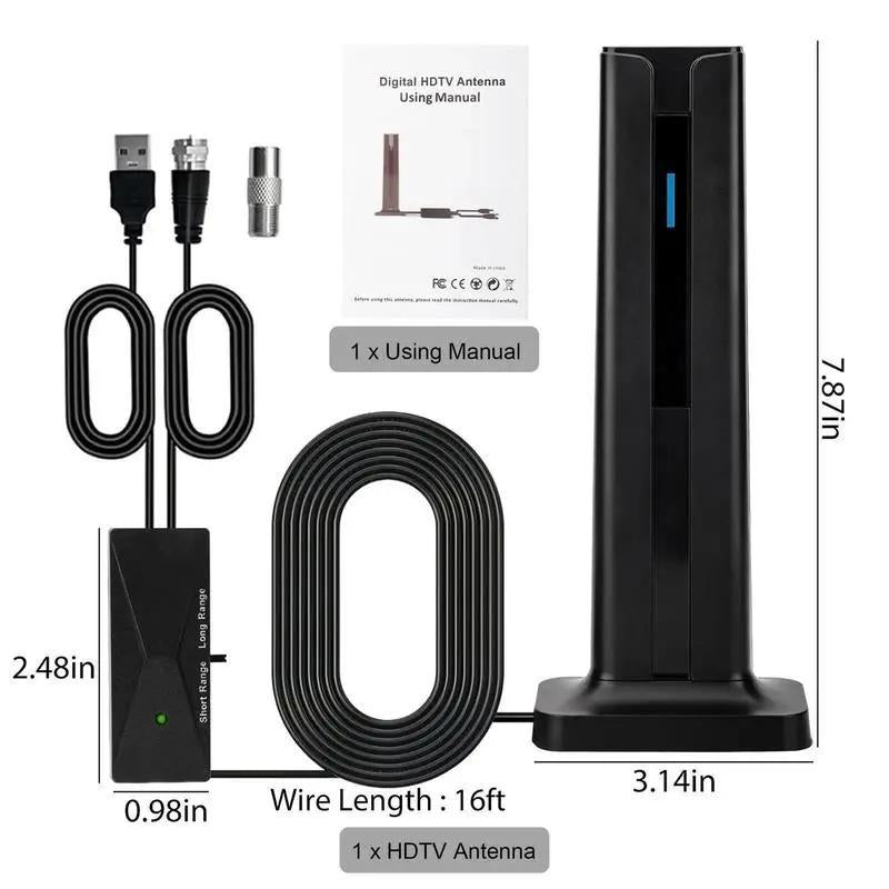 HD Digital TV Antenna 120 Mile Long Range Signal Booster