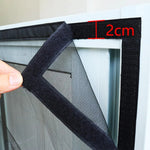 Magnetic Mesh Screen Door Self-Closing Hands-Free Entry Insect Protection Summer Ventilation Black White 31-47 in Patio Balcony RV Home
