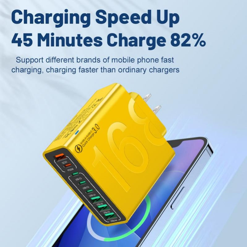 High Speed 8 Port USB Charging Station with USB C