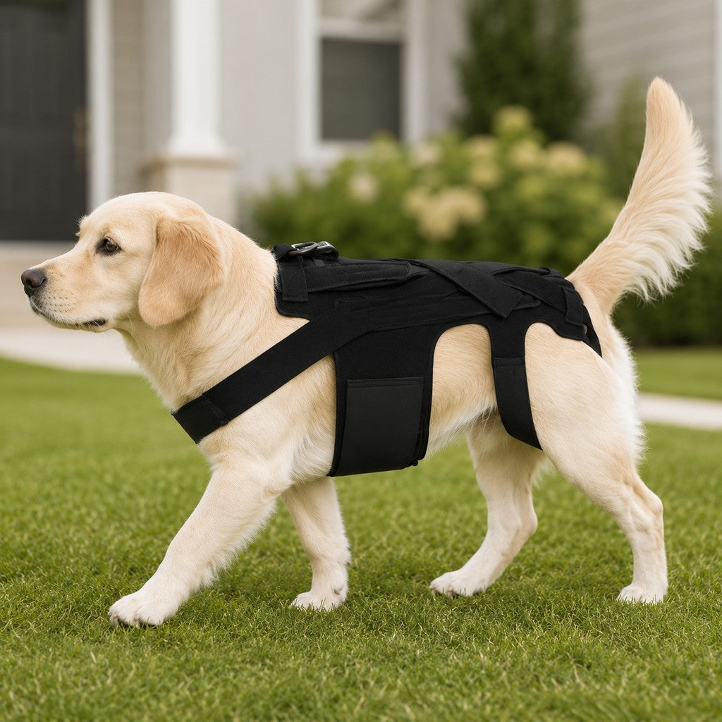 Dotisk Dog Back Support Brace for Senior & Recovering Dogs - Full-Body Mobility Vest for Walking Stability