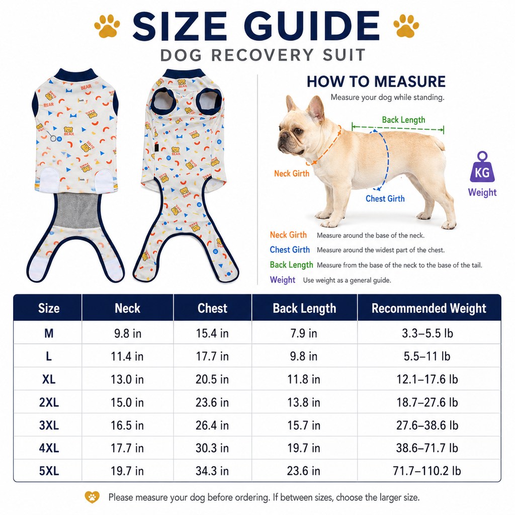Dotisk Dog Recovery Suit for Post-Surgery Belly Protection - Soft Cone Alternative Onesie for Spay, Neuter & Anti-Lick Care