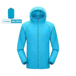 Packable Rain Shell Jacket with UPF 40+ Sun Protection & Quick-Dry Fabric for Hiking, Running, Cycling & Everyday Outdoor Use