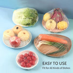 Fresh Food Storage Bags – Stretchable Plastic Bowl Wraps