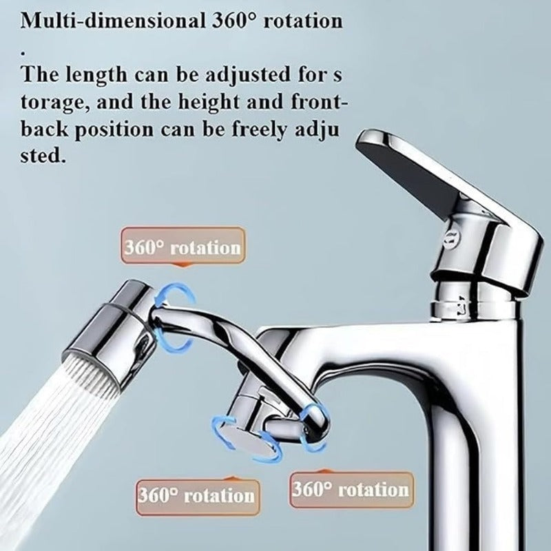 Flexible 360° Rotating Kitchen Faucet Extender