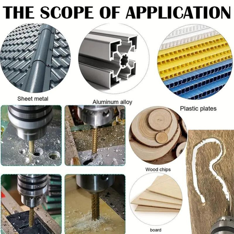 Durable Metal Drill Bit Set