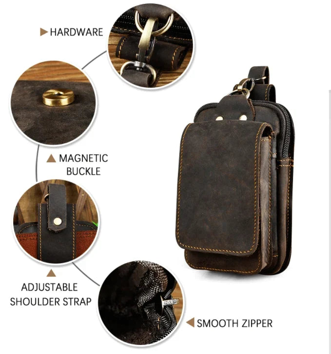 Leather Men’s Waist Pack