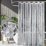 CLEARFLOW – Transparent Water-Resistant Shower Curtain Pebble Design
