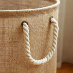 Cleo Laundry Hamper - Cotton-Linen, Water-Resistant Design