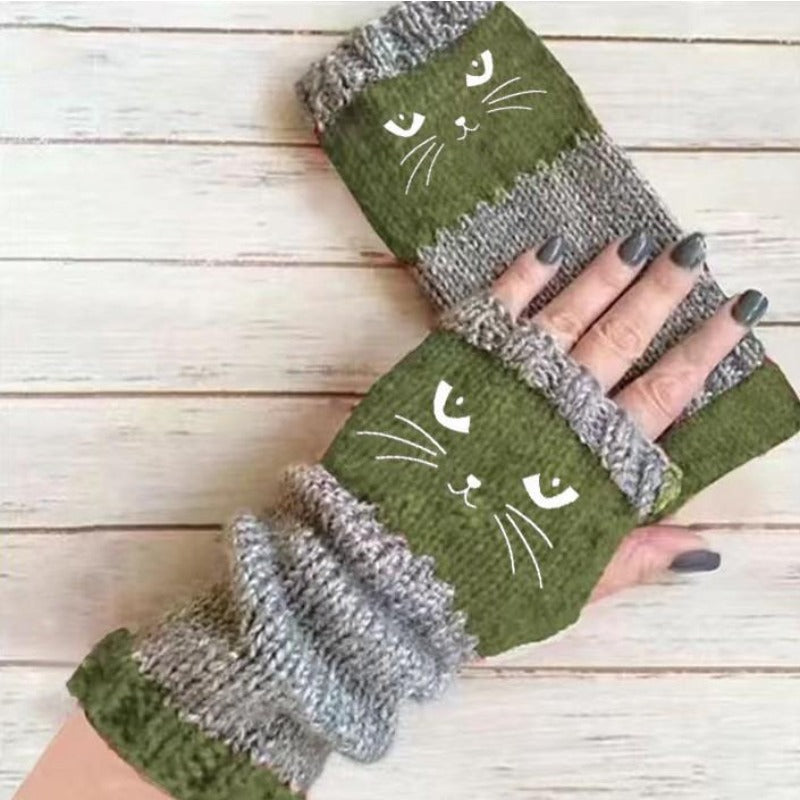 Cozy Kitty Winter Gloves
