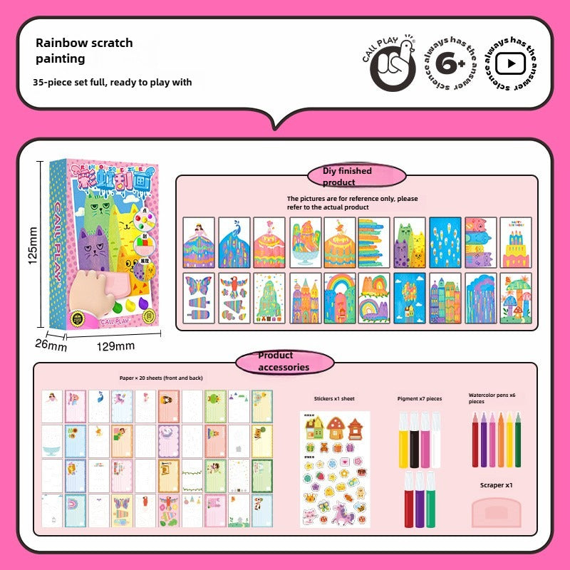 Fun Creative Scratch Art Kit for Children