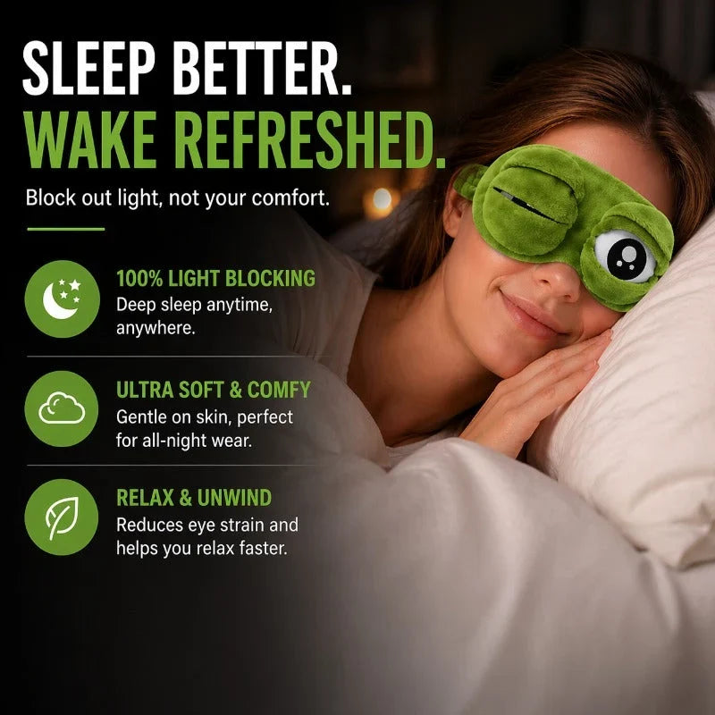 The Funny Frog 3D Sleep Mask