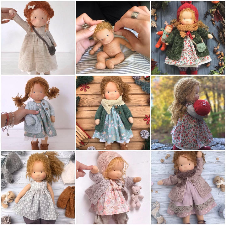 Artisan Wooden Educational Doll for Kids