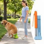 Dotisk Foldable Dog Poop Catcher for Walks - No-Bend Waste Pickup Tool with Telescopic Handle
