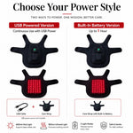 Dotisk FrenchieGlow Red Light Comfort Vest for French Bulldogs - USB-Powered or Built-In Battery At-Home Back, Belly & Hip Comfort After Walks