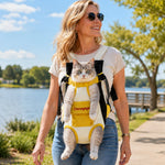 Dotisk Front-Facing Pet Carrier Backpack for Cats & Small Dogs, Hands-Free Travel Carrier With Breathable Mesh
