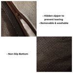 Orthopedic Dog Bed with Spine Support & Non-Slip Base for Large Breeds, Senior Dogs, Joint Relief