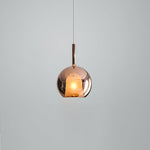 Glass Dome Hanging Ceiling Light 10 Inch for Kitchen Island Dining Room Indoor Pendant Fixture Adjustable Wire Metal Hardware