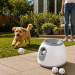 Dotisk Mini Automatic Dog Ball Launcher for Small Dogs - Less Manual Throwing for Indoor & Backyard Fetch