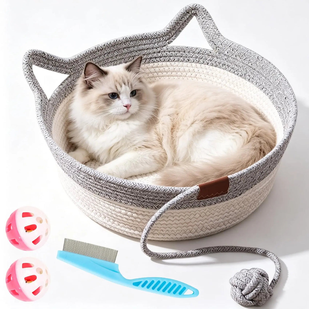 Natural Rope Cat Basket Bed