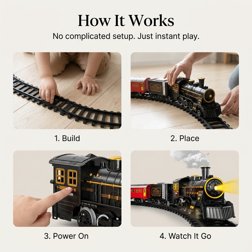Fun Electric Toy Train Set for Children