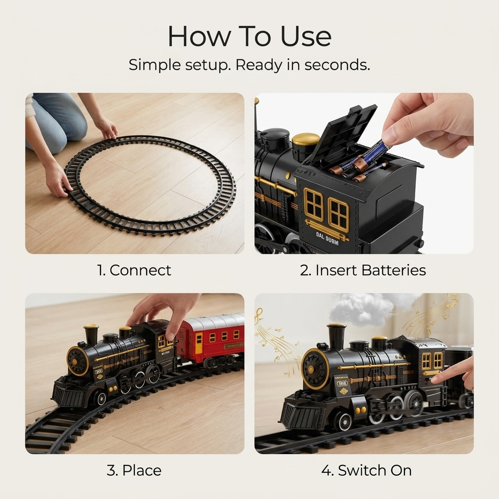 Fun Electric Toy Train Set for Children