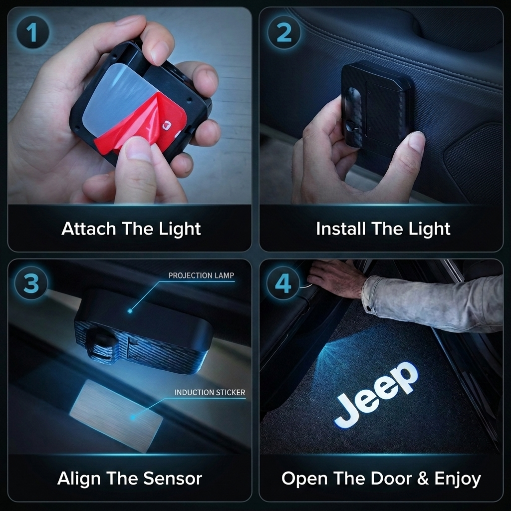 Bright Car Door LED Logo Light Kits