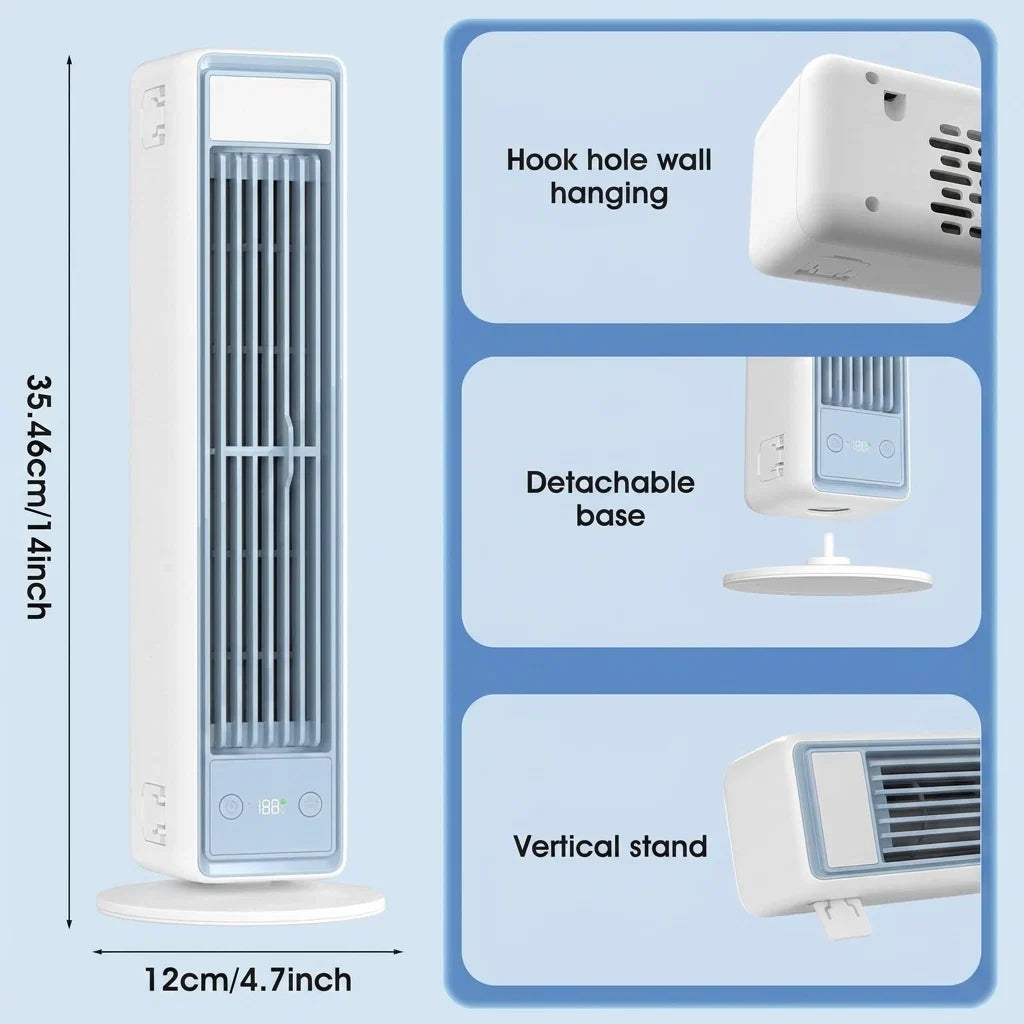 Portable Bladeless Cooling Fan with Remote Control