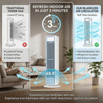Portable Bladeless Cooling Fan with Remote Control