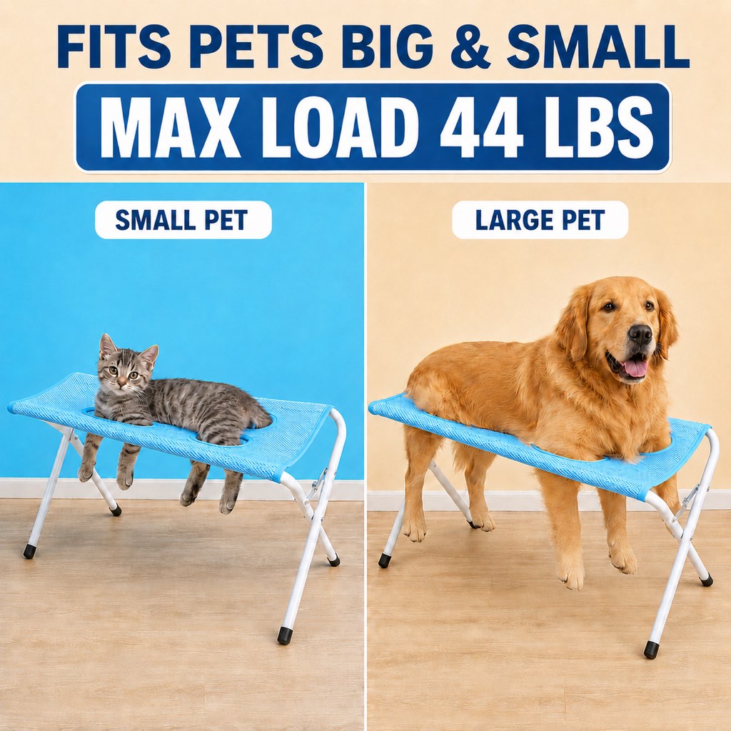 Dotisk Pet grooming rack suitable for cats and small to medium-sized dogs - foldable eight-opening design for convenient home grooming.