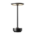 Rechargeable LED Table Lamp Touch Control 4 Brightness Levels Waterproof IP66 Metal Portable Battery Operated for Bedroom Living Room