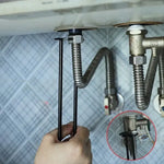Basin Nut Wrench Tool Extended Reach Plumbing Installer for Faucet Nuts Under Sink Bathroom Kitchen