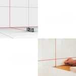 USB Rechargeable Cross Line Laser Tool with Digital Display for Home DIY Tile Installation Floor Leveling Wall Mounting Projects