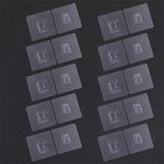 Clear Wall Mount Hooks 10-Pack Peel and Stick Organizers for Cable Management Router Power Strip Holder Home Office Décor