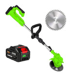 Electric Weed Eater, Electric Weed Wacker, Lawn Edger, Battery Powered Grass Cutter, Foldable Battery Weed Trimmer