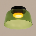 Layered Glass Ceiling Light Modern Multi-Tier Flush Mount Fixture with LED Hardwired for Kitchen Dining Room Bedroom Living Room
