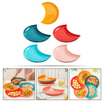 Crescent Snack Plate Set