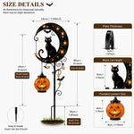 Pumpkin Moon Solar Garden Stake Light